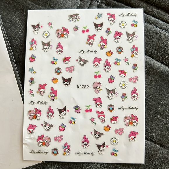 🎄 5 for $25 🎄 My Melody and Kuromi nail art stickers - Picture 3 of 5